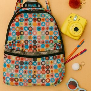 Rare Lesportsac Basic Backpack – “Tambourine” Print 2012 Release